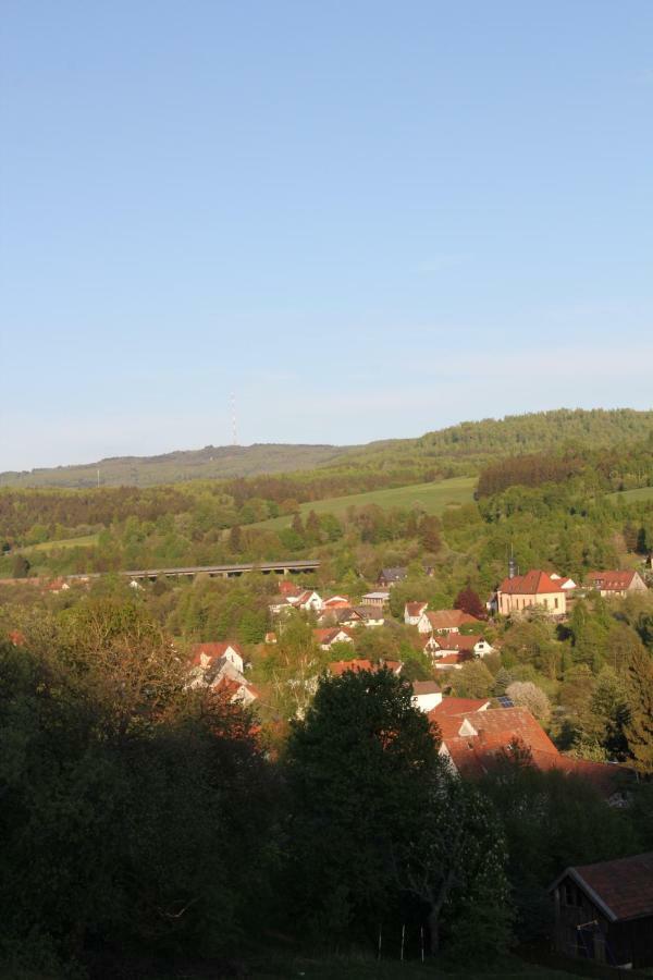 Ferienwohnung Abersfelder Mit Balkon Wildflecken Zewnętrze zdjęcie
